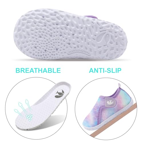 Image of FEETCITY Baby Boys Girls Water Shoes Beach Quick Dry Swim Barefoot Aqua Socks Outdoor Athletic Pool Shoe