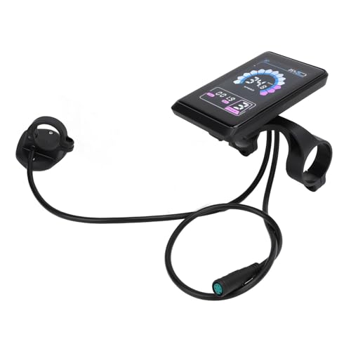 Color LCD Display, Lightweight Sturdy Display LCD Speed Mileage Battery Level Monitoring Cycling Display Panel for Electric Scooter