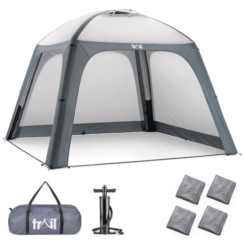 Trail Air Gazebo with Removable Sides Pump & Carry Bag 3m x 3m