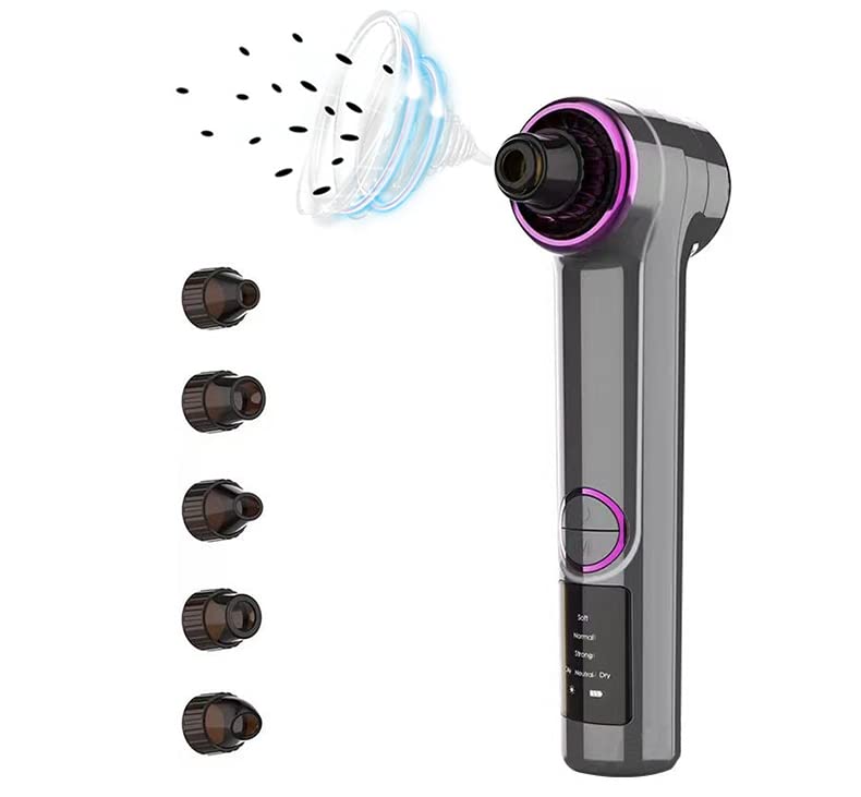 Sponsored Ad – TTEDOYE Blackhead remover instrument blackhead vacuum blackhead pore remover Pore Cleaner Vacuum ，Electric Facial Deep Cleaning Machine ，5 Suction Heads (black)