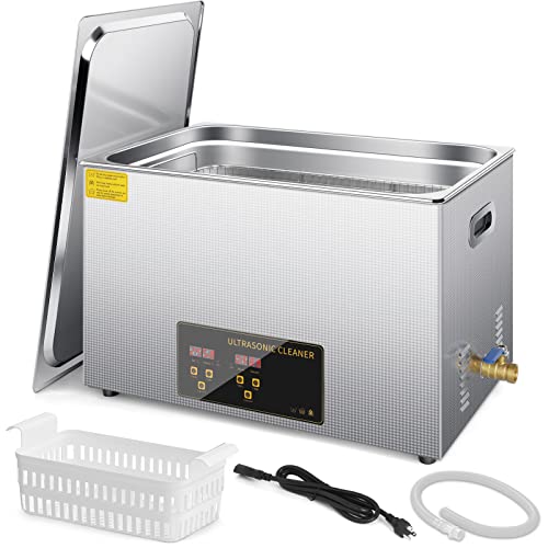 Olenyer 30L Ultrasonic Cleaner Machine With Heater And Timer Lab Professional Ultra Sonic Glasses Cleaning Hypersonic Heated Large Carburetor For Eyeglass,Jewelry,Gun Parts,Watches,Denture #TOP21