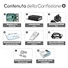 Raspberry Pi 4 8GB Starter Kit Black | Alimentatore USB-C 15 W | Alloggiamento | 64 GB Edition | Cavo Micro HDMI 4k | Set dissipatore di calore