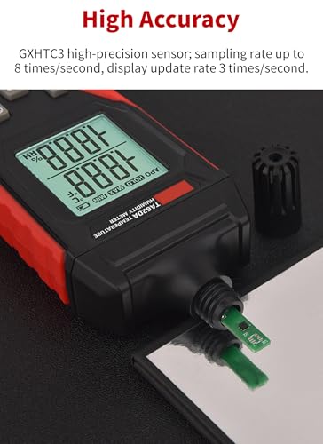Diyeeni TA620A Temperature Humidity Meter, Handheld Thermometer Hygrometer with Ambient, Dew Point, Wet Bulb - Image 4