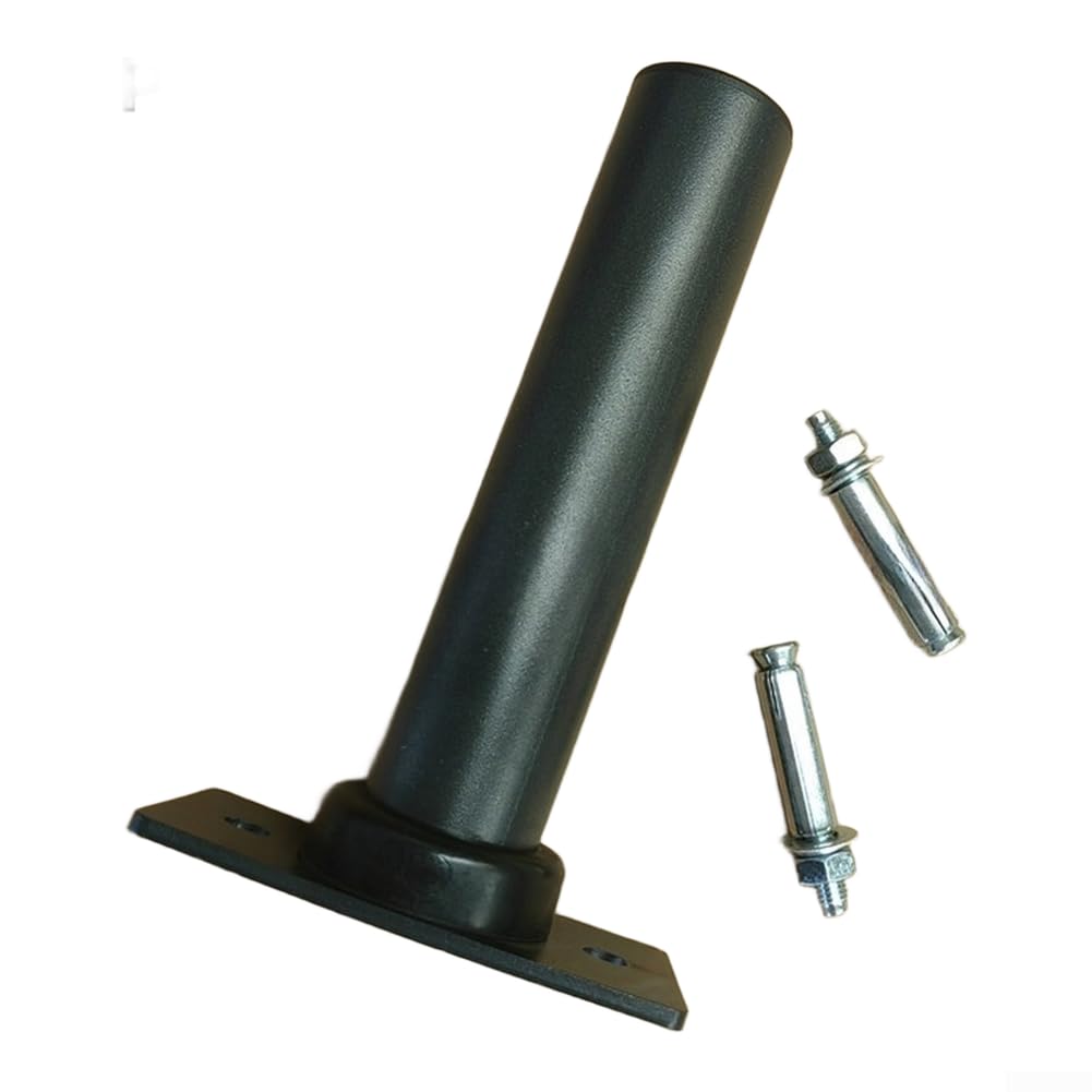 Robuste Stahl-Wandhalterung, kompatibel mit 25 mm und 50 mm Löchern für Zuhause, Fitnessstudio, Organisation, Schwarz