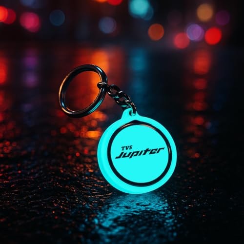 Image of Mi Glow Store Glow in Dark Keychain for Bike Men | Gift for Man | Bike Accessories | Charges in Light Glows in Dark | Key chain for Bike