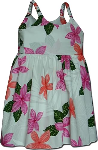 Pacific Legend Toddlers Hawaiian Cute Bungee Dresses - Made in Hawaii (US, Numeric, 4, 3591PINK)