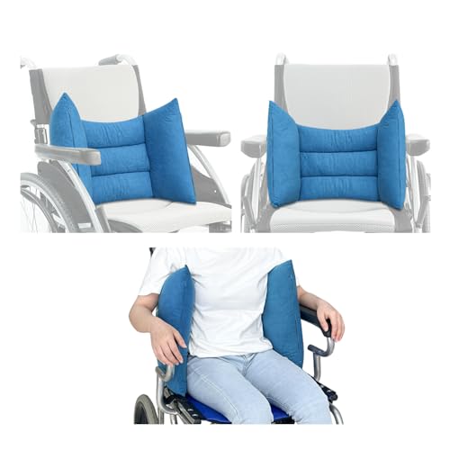 KAVIL Lateral Support for Wheelchair Back Support Cushion for Pressure Relief Folding Pads Improving Better Posture Sitting Assist Wedge for Elderly Disabled Stroke Patients in Recliner Wheelchair