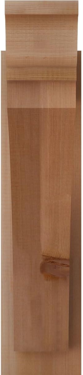 6"W x 24"D x 24"H Thorton Rough Sawn Traditional Outlooker, Western Red Cedar