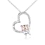 Silver-Love You More Pig Necklace