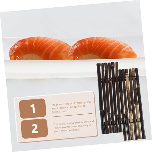 Plato para servir sushi estilo japonés miniatura 5