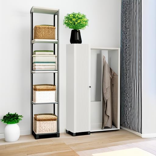 SystemBuild Evolution Kendall Fluted 16" Wide 1 Door Storage Cabinet, White - Image 6
