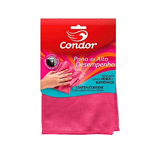 1678 Pano Vidros Microfibra, Condor, Rosa