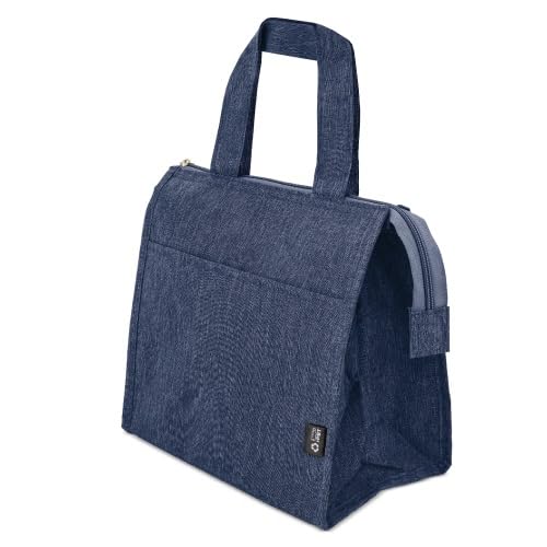 ROMA RETAIL Bolsa Térmica Portaalimentos, Bolsa comida, Bolsa nevera, Bolsa Tupper, Aislante, Tartera (Azul)