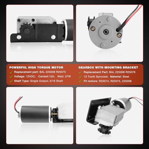Image of RV Slide Out Gearbox Housing R25076 R25075 225008 Accu Slideout PMDC Motor | 3 /16 Drive High Output 13-Tooth Sprocket | Replaces R25076-1 R25074 64ZY-CJ001-039