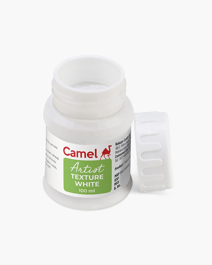 Image of Camel Artists Texture White 100 ml | Acrylic Texture Medium for 3D Art, Impasto & Mixed Media Painting