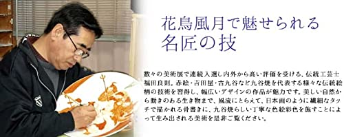 Amazon.co.jp: 九谷焼夫婦鯉滝登り陶額福田良則額入り陶器縁起物向上