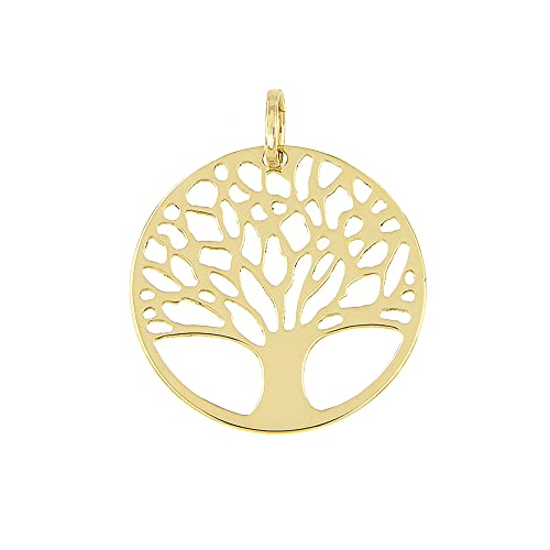 Lucchetta - Ciondolo Albero della Vita in Oro Giallo 9 carati -...