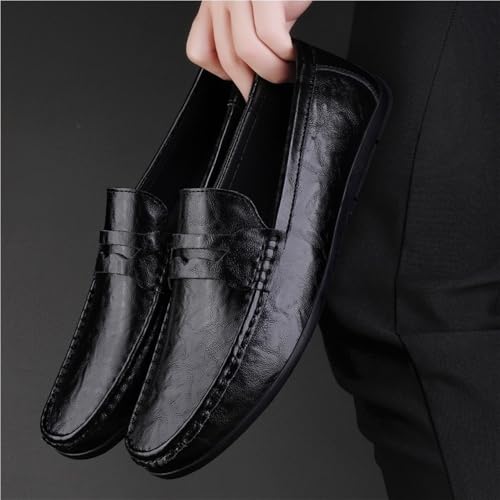 Slip-On Boat Shoes Leather Lined Casual Walking Shoes Party Wedding Loafers for Mens4