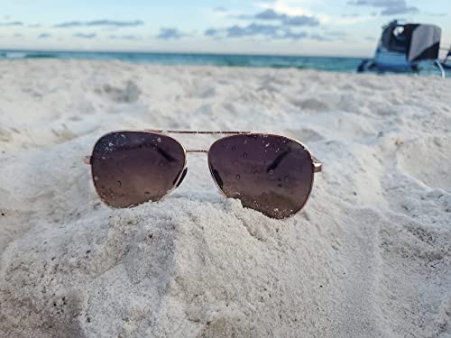 Luenx Aviator Sunglasses For Men Women Polarized - Uv 400 Protection 59 Mm(Gradient Black Purple) #TOP7