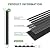 Wood Slat Acoustic Panels, 4 Pack 94" x 8"/ 240 x20cm(21ft²) Wood Wall Panels, Soundproof Wood Slat Panel, 3D Fluted Sound Absorbing Paneling for Wall Decor, Living Room, Bedroom, Black