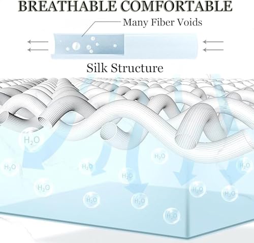 Edredón de seda de morera 100% natural con dobladillo selecto para invierno de lujo 7