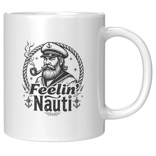 Taza de cerámica blanca de 11 oz Panvola miniatura 1