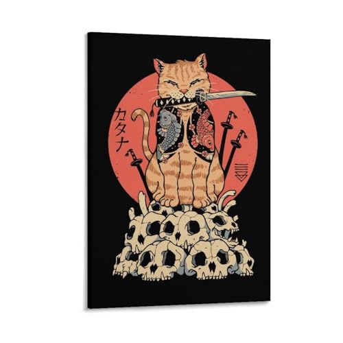 G gA[g Cg Catana Skulls 킢 |X^[ ItBX xbh[ _CjO[ 16x24inch(40x60cm)