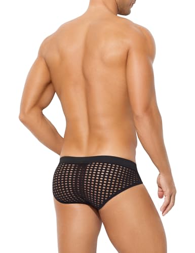 Casey Kevin Men's Mesh Briefs Breathable See Through Fishnet Underwear Low Rise Sexy Panties for Men4