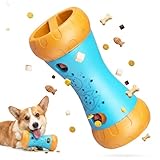 Treat Dispensing Dog Toy, Dog Puzzle Toys for Small Medium Large Dogs, Mental Stimulating Stepless Adjustable Slow Feeder, Boredom Relief Interactive Puppy Enrichment to Keep Them Busy Ideal Gift Blue