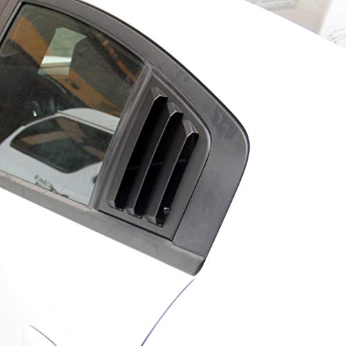Image of Side Window Louvers Air Vent Scoop Shades Cover Blinds ABS for Dodge Charger 2011-2021 (Black)