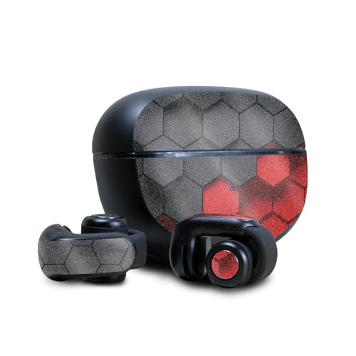 Image of Glossy Glitter Skin Compatible with Bose Ultra Open Earbuds - Two-Tone Hex - Premium 3M Vinyl Protective Wrap Decal Cover - Easy to Apply | Crafted in The USA by MightySkins