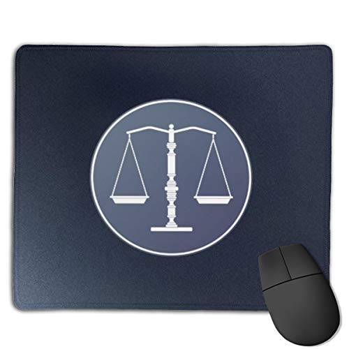 Preisvergleich Produktbild Jujupasg-Mauspad, Rutschfestes, Wasserdichtes Mousepad Auf Gummibasis Für Laptops -Waage der Gerechtigkeit