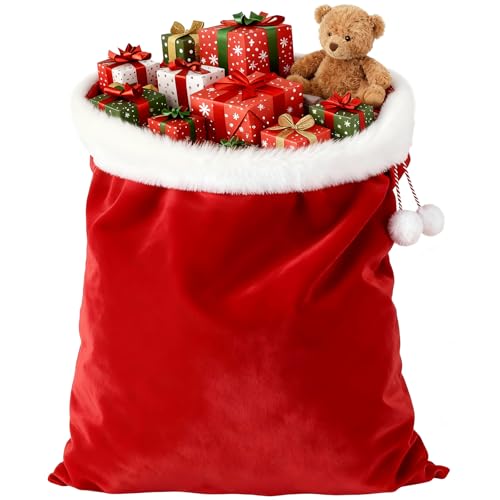 Weihnachtsmann-Tüten,Nikolaussack Wiederverwendbare...