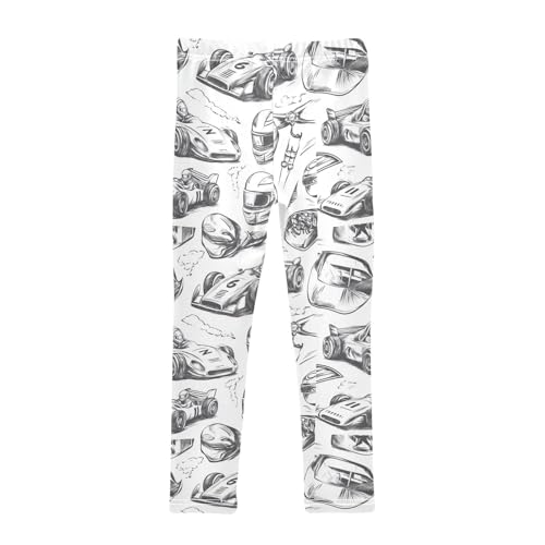 ZZKKO Girls Leggings Car Toddler Girls Clothes Leggings for Girls Toddler Girls Leggings 3-4T2
