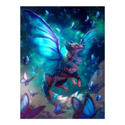Peinture diamant 5D renard fantastique kit complet loisirs créatifs adultes