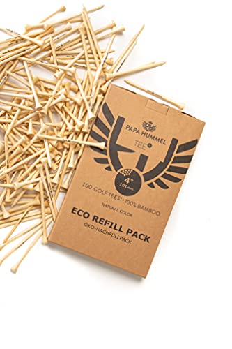 Papa Hummel Premium Golf Tees - 101mm - 100 Stück - Öko-Nachfüllpack Cover