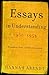 Essays in Understanding, 1930-1954: Formation, Exile, and Totalitarianism