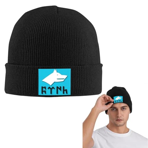 Logo de la canción de Bozkurt Gorra de Punto cálida Sombrero de Gorro de Hip Hop Gorros de Exterior Primavera Invierno para Adultos Unisex