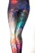 QZUnique Women's Casual Digital Printed Footless Pants Elastic Sexy Tights Leggings