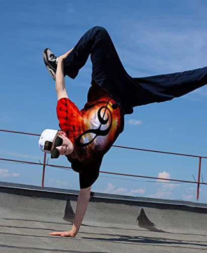 Men's Music Notes T Shirt,Funny Cool Design Graphic Tees (Music Notes T Shirt,L) #TOP3