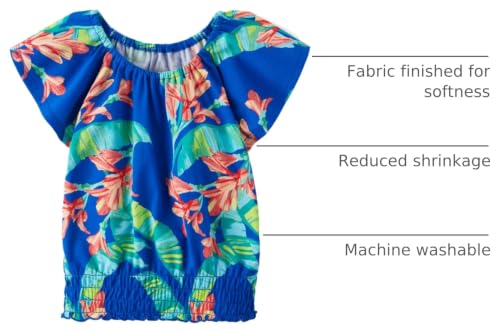 Image of The Children's Place Girls' Smocked Short Sleeve Tops