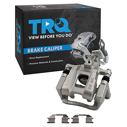 Image of TRQ Rear Right Brake Caliper w /Bracket Passenger Side
