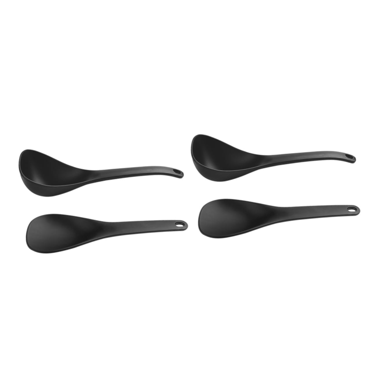 Cabilock 2sets Non-stick Serving Spoon and Rice Kitchen Utensils for Soup Porridge and Rice Multipurpose for Home Restaurant and Canteen Use