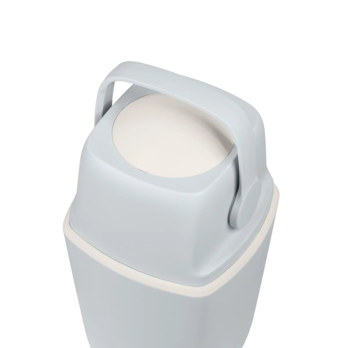 (air)well bin Windeleimer Geruchsdicht – Windelmülleimer mit Geruchsstopp-System, Einhändige Bedienung, Kapazität bis zu 22 Windeln, Hygienischer Wickeleimer für Badezimmer & Babyzimmer (Grey)