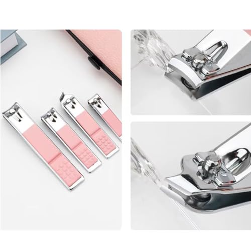 Kit Manicure Profissional 18 em 1 Peças Conjunto em Aço Inox kit manicure pedicure com estogio rigid