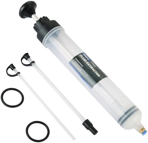 DASBET 500ml Oil Suction Syringe Pump, Manual Fluid Extractor Tool for Engine Oil, Brake Fluid, Gear Oil, Coolant, Diesel & Fuel Transfer, with Extension Tubes for Car, ATV, Motorcycle, Boat