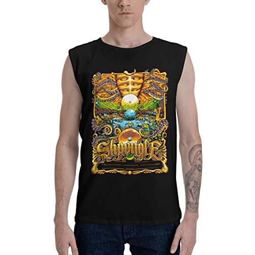 Shpongle Tank Tops Boys Summer Novelty Round Neck Sleeveless Shirts Black #TOP7