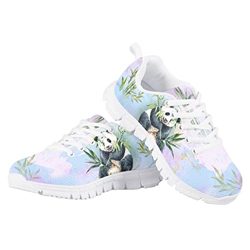 Kids Novelty Shoes for Girls Breathable Mesh Lightweight Running Tennis Shoes Cute Print Athletic Sneakers4