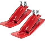 Tractor Bucket Protector – Heavy Duty Bucket Protector Skid Shoes, Upgraded Snow Skids for Tractor Bucket, Loader Edge With Lock Nuts for Snow Plowing, Leaf Clearing & Driveway Work