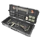 SKB Hard Protective Large Plush Storage Case, Archery Bow, Arrows, Parallel Limb iSeries REV2 Bow Case, Black - Quiver Holder and Gear Box Accessories